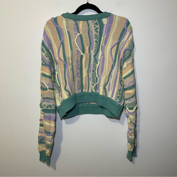 Multicolor 3D Y2K/90s Textured Sweater - Picture 6 of 7